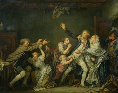 La maldición del padre o El hijo ingrato, 1777 de Jean Baptiste Greuze